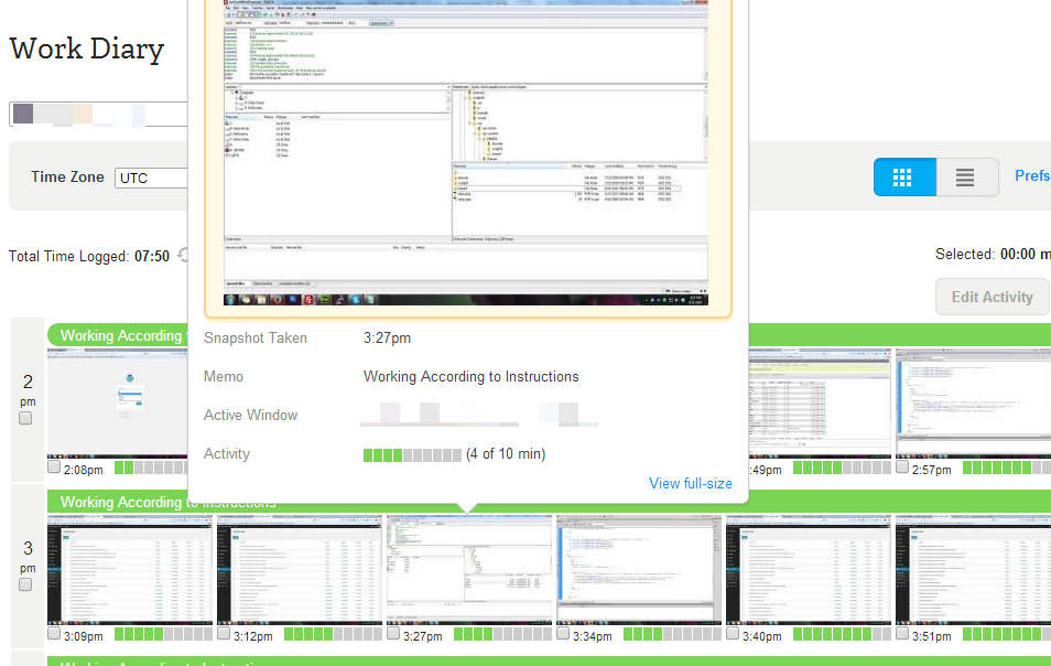 oDesk Screenshots